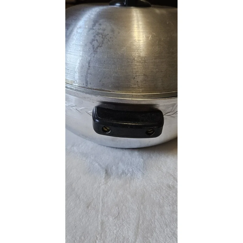 West Bend Aluminum Serving Bun Oven 3 Piece Vintage Stovetop Warmer